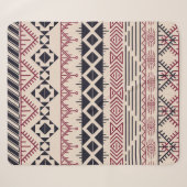 Aztekenmuster. Vintager StammesHintergrund Sherpadecke (Vorderseite (Horizontal))