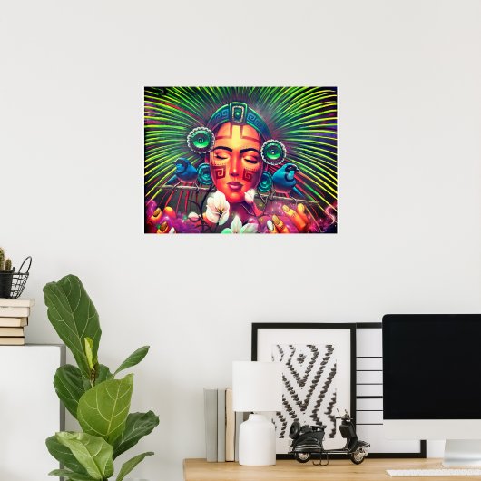 Aztekenplakat Poster (Heimbüro)