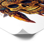 Aztekenschädelreliquie Poster (Ecke)