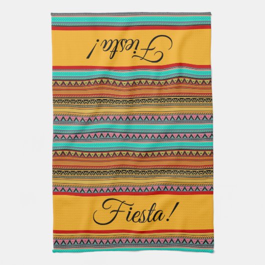 Aztekenstreifen "Fiesta" Geschirrtuch (Vertikal)