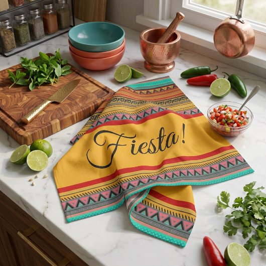 Aztekenstreifen "Fiesta" Geschirrtuch