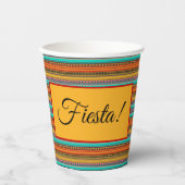 Aztekenstreifen "Fiesta" Pappbecher (Vorderseite)