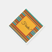 Aztekenstreifen "Fiesta" Serviette (Ecke)