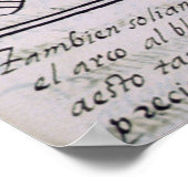 Azteker spielen Patoli Poster (Ecke)