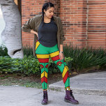 Azteki-Maske Leggings<br><div class="desc">Die Leggings mit Stammkunstwerk sind klassische Stammeenmasken-Designs, die der Kleidung einen lebendigen, unverwechselbaren Look verleihen. Probieren Sie es aus und geben Sie uns Ihr Feedback.</div>