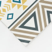 Aztekische amerikanische Ureinwohner-Muster Stamme Fleecedecke (Ecke)