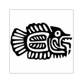 Aztekische Briefmarke Gummistempel (Prägung)