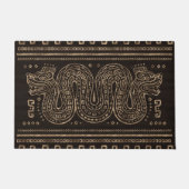 Aztekische doppelköpfige Schlange Fußmatte (Vorderseite)