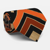 Aztekische ethnische Muster-Kunst Krawatte (Gerollt)