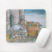 Aztekische Handwerker, die Federn färben Mousepad (Mit Mouse)