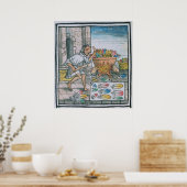 Aztekische Handwerker färben Federn Poster (Küche)