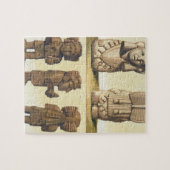 Aztekische Idole, Mexiko (Farblithographie) Puzzle (Horizontal)
