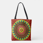 Aztekische Krokodile-Hauttribal-Printwerbung Tasche (Rückseite)