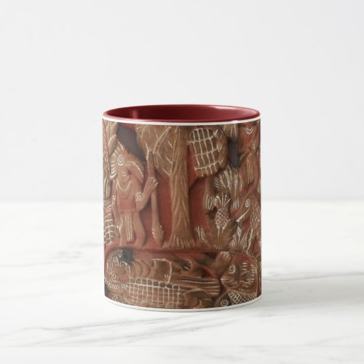 Aztekische Kunst-Entlastung Tasse (Zentrum)