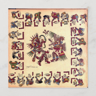 Aztekische Kunstkarte Karte