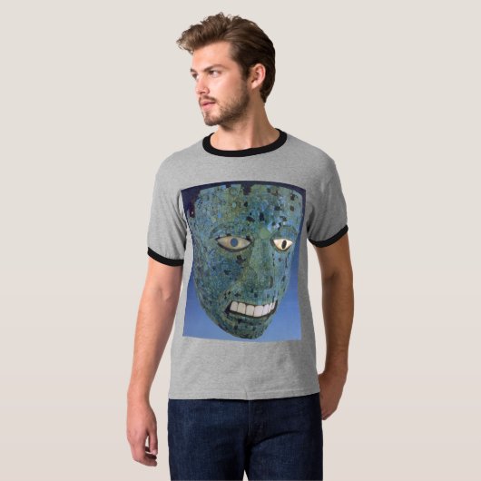aztekische Maske T-Shirt (Vorne ganz)