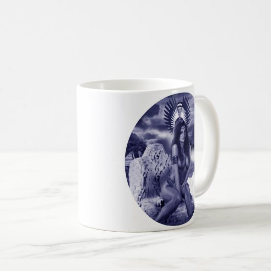 Aztekische Prinzessin Kaffeetasse (VorderseiteRechts)