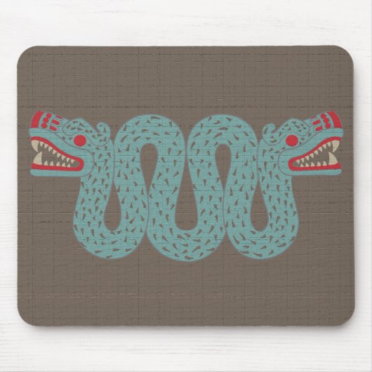 Aztekische Schlange Mousepad (Vorne)