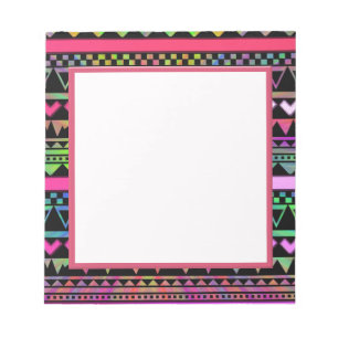 Aztekische Stammes- gebürtige geometrische Notizblock