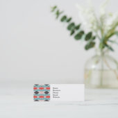 Aztekische Stammes- Muster-Ureinwohner-Drucke Mini Visitenkarte (Stehend Vorderseite)