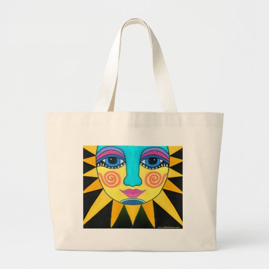 Aztekische Sun-Tasche Jumbo Stoffbeutel (Vorne)