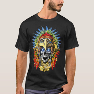 Aztekischer Adler-Schädel-Krieger T-Shirt