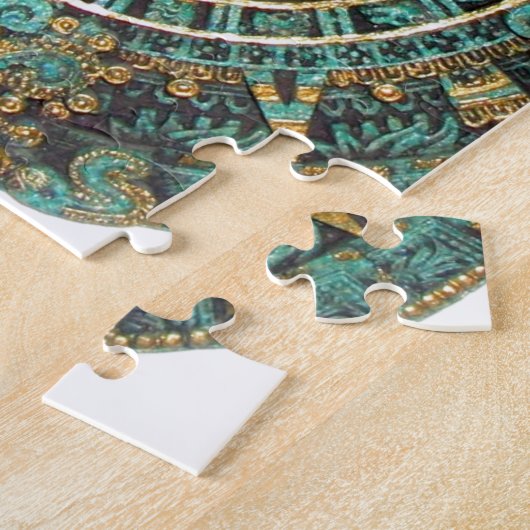 Aztekischer alter runder Disc-Mayakalender Puzzle (Seite)