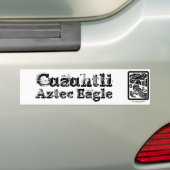 Aztekischer Cuauhtli - Adler-(schwarzer) Autoaufkleber (Auf Auto)
