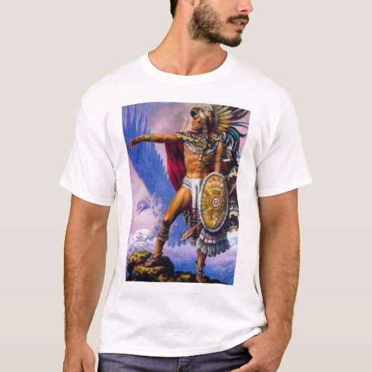 Aztekischer Eagle-Ritter T-Shirt (Vorderseite)