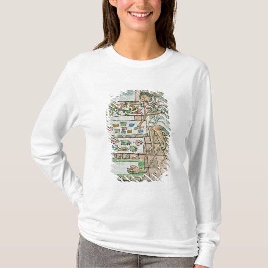 Aztekischer Federhandwerker T-Shirt (Vorderseite)