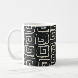 Aztekischer Hintergrund Vintage Retro-Muster Kaffeetasse