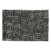 Aztekischer Hintergrund Vintages Retromuster Kissenbezug (Rückseite)