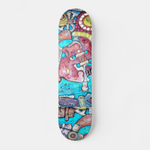 Aztekischer hoher skateboard