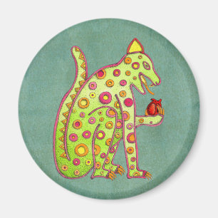 Aztekischer inspirierter Mayajaguar Magnet