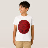 Aztekischer Kalender - Rot T-Shirt (Vorne ganz)
