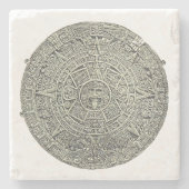 Aztekischer Kalender Steinuntersetzer (Vorderseite)