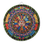 Aztekischer KalenderDartboard Dartscheibe (vorne)