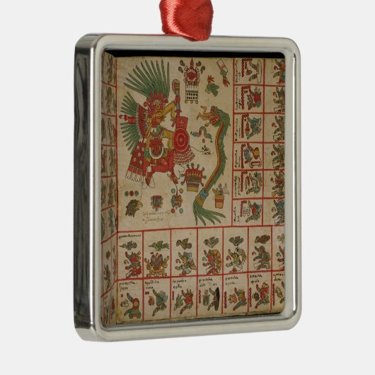 Aztekischer Kodex Borbonicus Silbernes Ornament (Rechts)