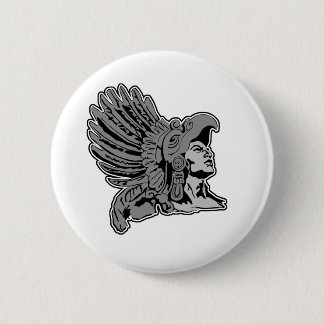 aztekischer Krieger Button