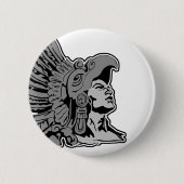 aztekischer Krieger Button (Vorderseite)