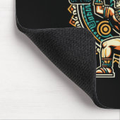 Aztekischer Krieger Fitnessstudio Gewichtheben Bod Mousepad (Ecke)