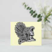 aztekischer Krieger Postkarte (Stehend Vorderseite)