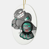 Aztekischer Lil Fett-Bauch Keramikornament (Links)