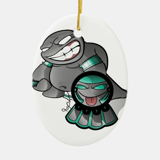 Aztekischer Lil Fett-Bauch Keramikornament (Vorne)