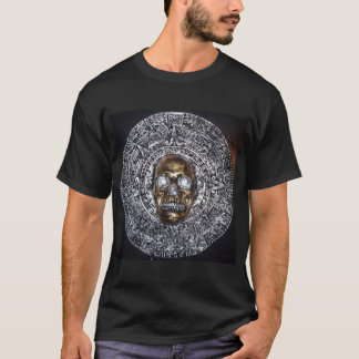 aztekischer Mayakalender mit Schädel-T - Shirt
