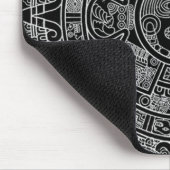 Aztekischer Mayakalender (Schwarzes) 12.21.2012 Mousepad (Ecke)