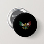 Aztekischer mexikanischer Adler mit dreifarbigen F Button (Vorne & Hinten)