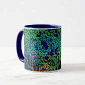 Aztekischer Mikrochip Tasse (Vorderseite Links)
