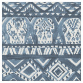 Aztekischer Schädel Boho des Indigo-AZTECHIE Stoff (Nahaufnahme)
