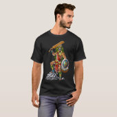 Aztekischer Schädelkrieger T-Shirt (Vorne ganz)
